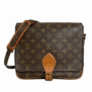 Louis Vuitton Cartouchière GM Crossbody Bag – Monogram Canvas, Adjustable Strap